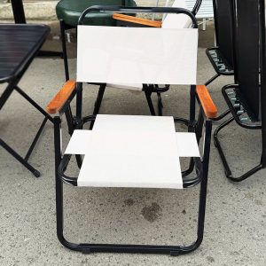 Bộ Bàn Ghế Camping Tay Gỗ Gấp Gọn Mới 99%