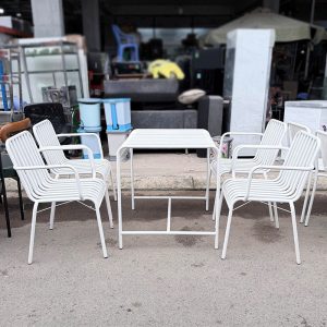 Bộ Bàn Ghế Sân Vườn Cafe Sắt Mới 99%