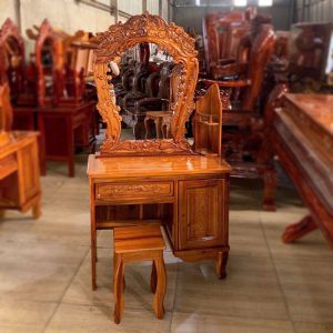 Bộ Bàn Trang Điểm Gỗ Tràm Kèm Ghế Mới 99% (Nhiều Mẫu)