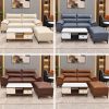 Bộ Sofa Da 2 Chỗ Kèm Đôn Ghép Mới 99%