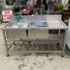 Bồn Rửa Chén 2 Inox Hộc Công Nghiệp Cũ