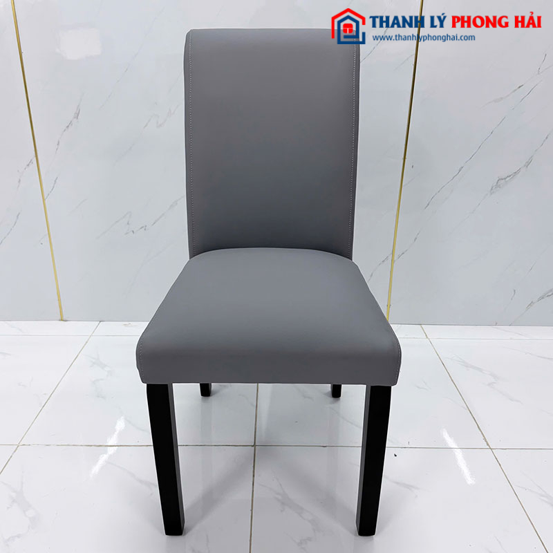 Ghế Ăn Bọc Da Khung Gỗ Lưng Tựa Cao Mới 99%