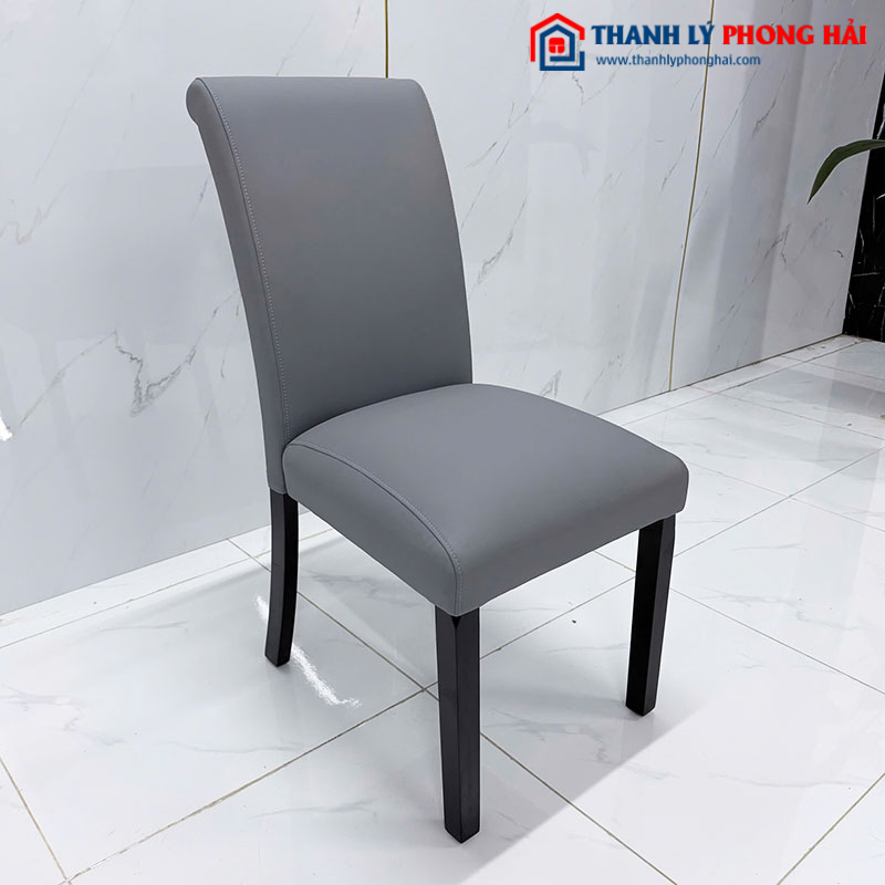 Ghế Ăn Bọc Da Khung Gỗ Lưng Tựa Cao Mới 99%