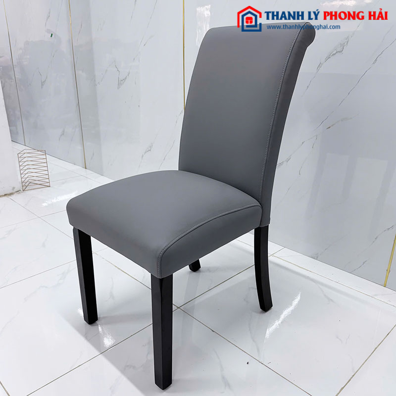 Ghế Ăn Bọc Da Khung Gỗ Lưng Tựa Cao Mới 99%
