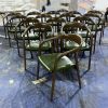 Ghế Cafe Khung Gỗ Bọc Da Mới 99%