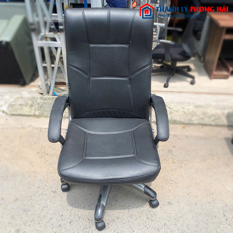 Ghế Trưởng Phòng Bọc Da Lưng Cao Cũ