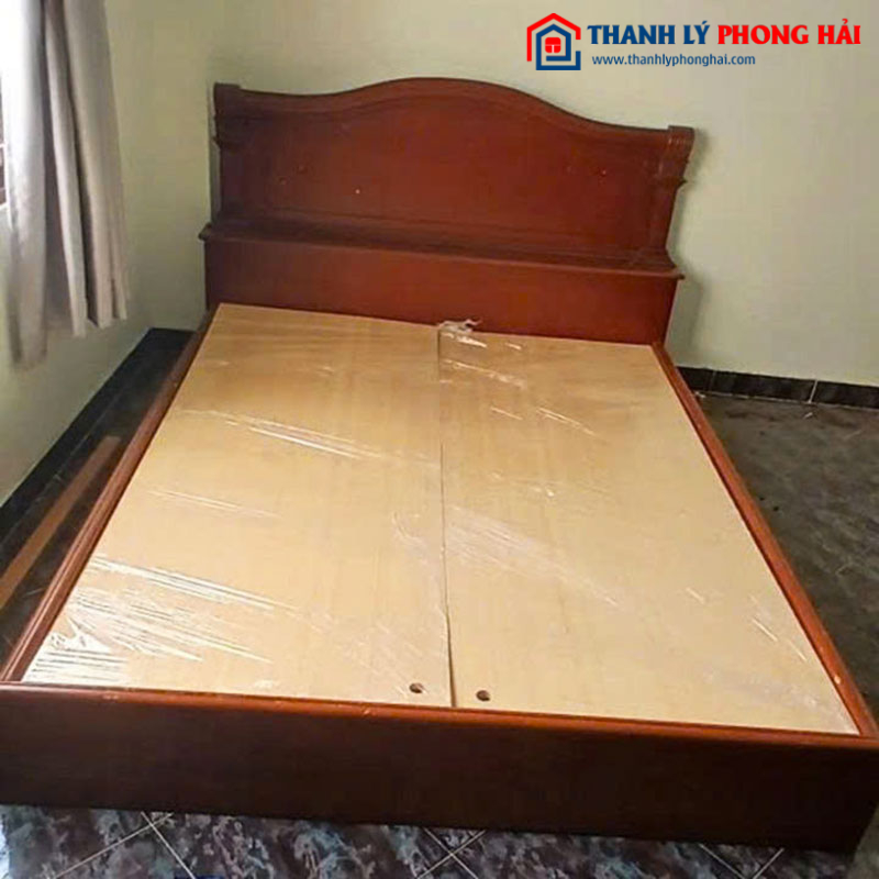 Giường Ngủ 1m6 Màu Cánh Gián Cũ