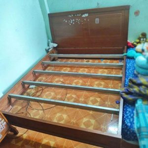 Giường Ngủ Gỗ Đầu Cao 1m6 Cũ