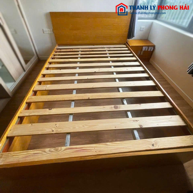 Giường Ngủ Gỗ Đầu Giường Cao Cũ (Nhiều Kích Thước)