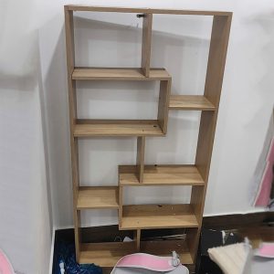 Kệ Sách Ô Lệch Gỗ Công Nghiệp Cũ