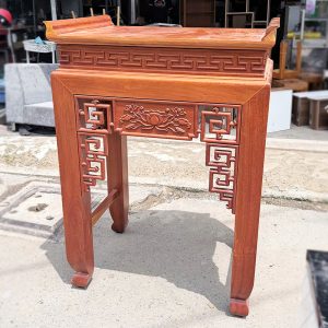 Kệ Thờ Gia Tiên 1 Tầng 90cm Gỗ Gõ Đỏ Cũ