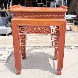 Kệ Thờ Gia Tiên 1 Tầng 90cm Gỗ Gõ Đỏ Cũ
