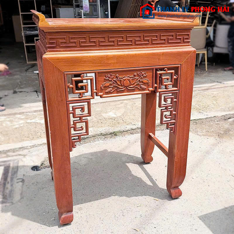 Kệ Thờ Gia Tiên 90cm Gỗ Gõ Đỏ Cũ
