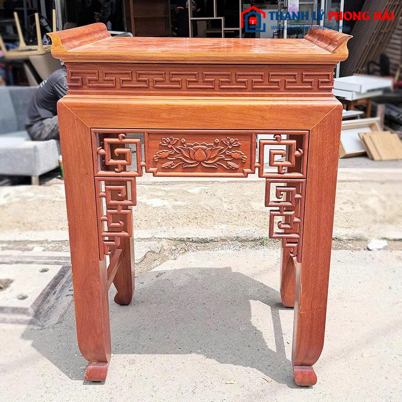Kệ Thờ Gia Tiên 90cm Gỗ Gõ Đỏ Cũ