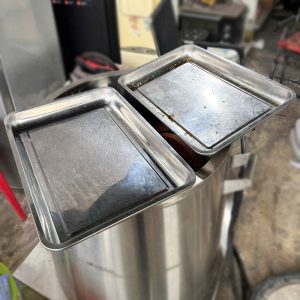 Khay Inox Hình Chữ Nhật Cũ (Nhiều Kích Thước)