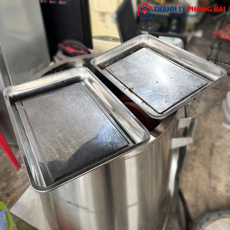 Khay Inox Hình Chữ Nhật Cũ (Nhiều Kích Thước)