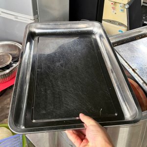 Khay Inox Hình Chữ Nhật Cũ (Nhiều Kích Thước)