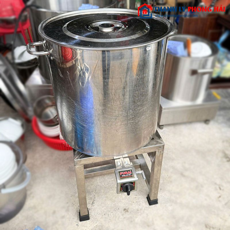 Nồi Inox 90L 52cm Có Nắp Cũ