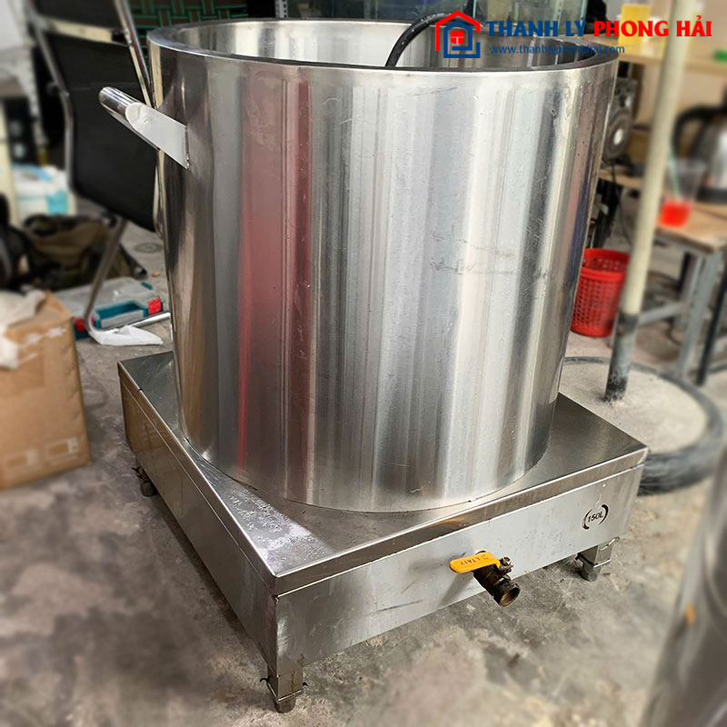 Nồi Nấu Phở Điện Công Nghiệp 150L Inox Cũ