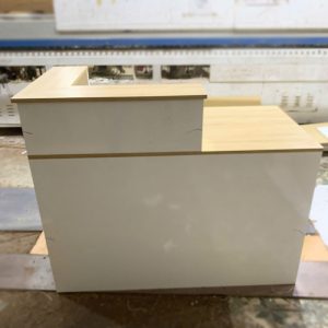 Quầy Lễ Tân Chữ L Gỗ Phối Trắng Mới 99% (Nhiều Màu)