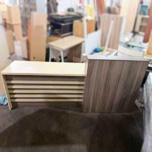 Quầy Lễ Tân Gỗ Công Nghiệp 4 Ngăn Kéo Cũ