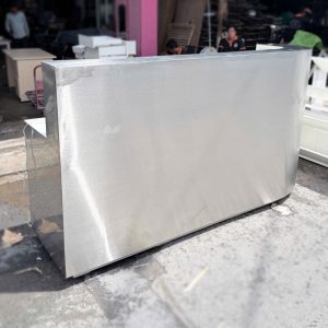 Quầy Lễ Tân Inox Tráng Gương 2m2 Cũ
