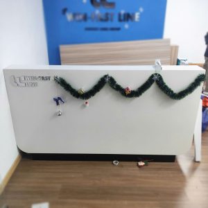 Quầy Tiếp Tân Gỗ Kèm Tủ Cũ
