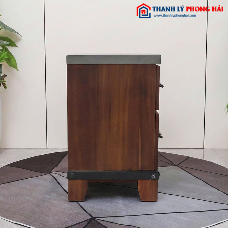 Tab Đầu Giường Gỗ Nâu 72cm Mới 99%