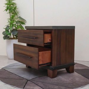 Tab Đầu Giường Gỗ Nâu 72cm Mới 99%