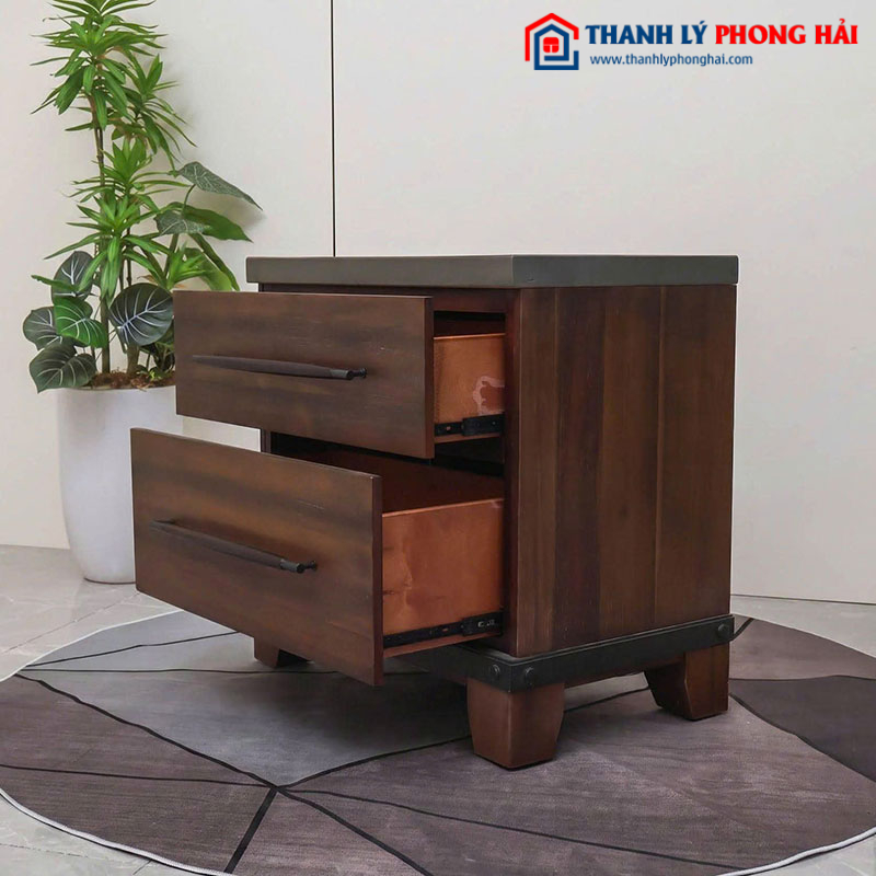 Tab Đầu Giường Gỗ Nâu 72cm Mới 99%