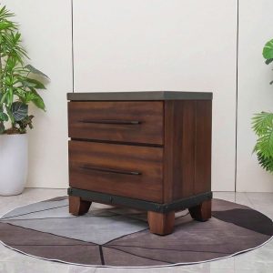Tab Đầu Giường Gỗ Nâu 72cm Mới 99%