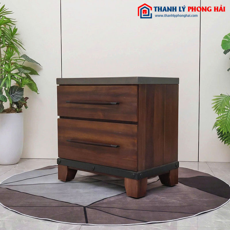Tab Đầu Giường Gỗ Nâu 72cm Mới 99%