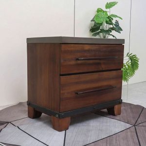 Tab Đầu Giường Gỗ Nâu 72cm Mới 99%
