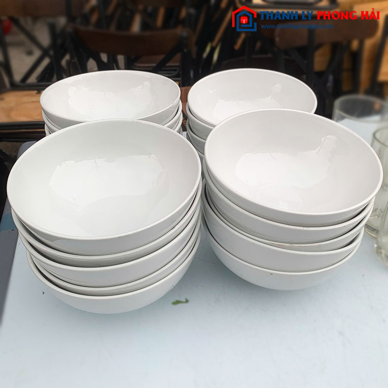 Tô Sứ Trắng Cũ Số Lượng Lớn