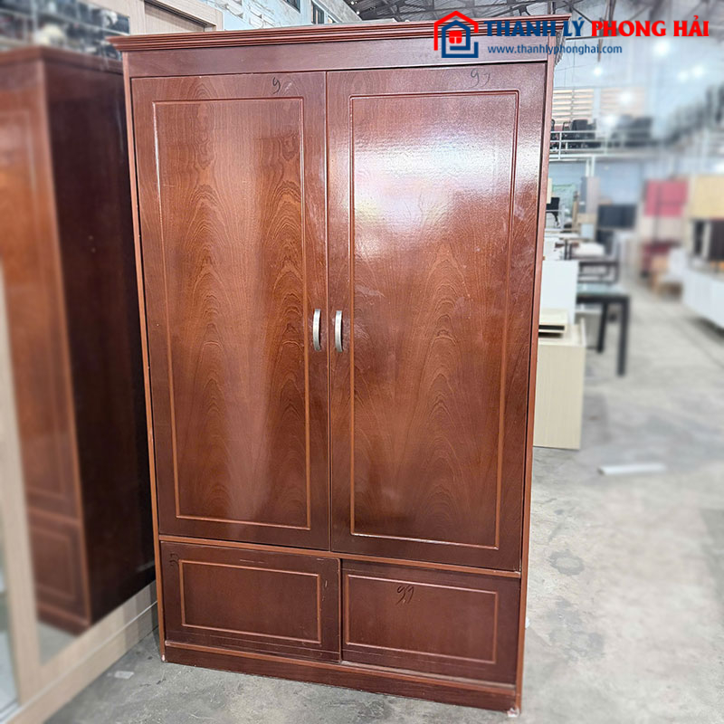 Tủ Áo 1m2 Gỗ Ngăn Trượt Cũ