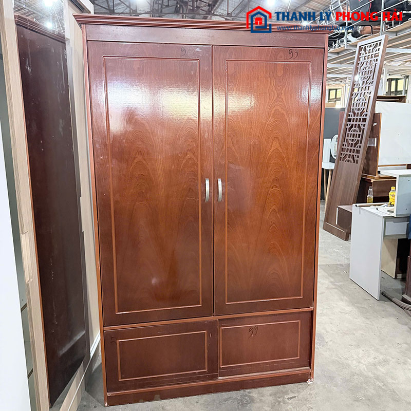 Tủ Áo 1m2 Gỗ Ngăn Trượt Cũ