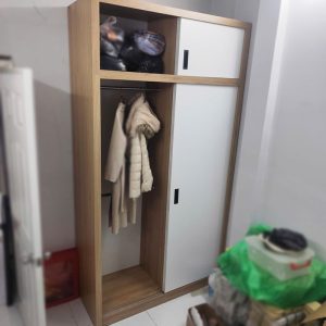 Tủ Cửa Lùa Gỗ 1m4 4 Cánh Cũ