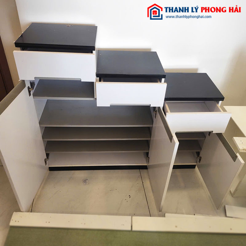 Tủ Giày Dép Bậc Thang 1m24 Nhiều Ngăn Cũ