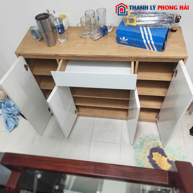 Tủ Giày Gỗ Công Nghiệp 1m2 Cũ