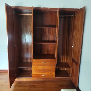 Tủ Quần Áo 4 Cánh Gỗ Sồi HAGL 1m7 Cũ