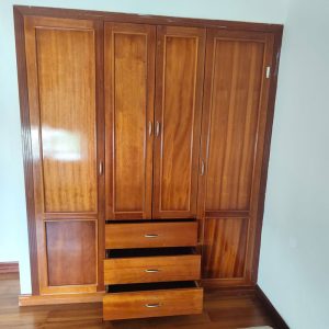Tủ Quần Áo 4 Cánh Gỗ Sồi HAGL 1m7 Cũ