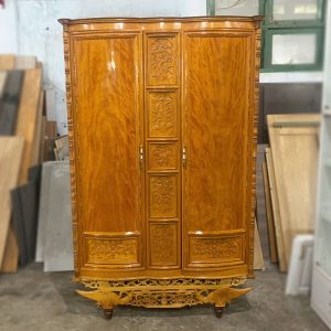 Tủ Quần Áo Cổ Điển Gỗ Tự Nhiên 2 Cánh Cũ