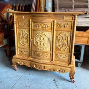 Tủ Thờ Gia Tiên Truyền Thống Gỗ Tự Nhiên Mới 99% (Nhiều Mẫu)