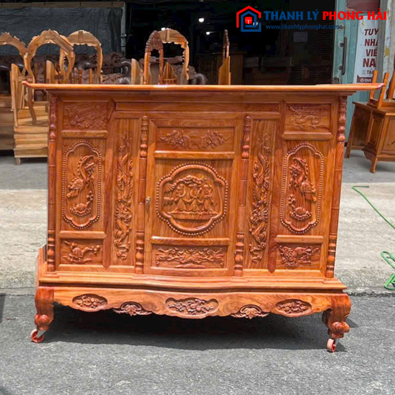 Tủ Thờ Gia Tiên Truyền Thống Gỗ Tự Nhiên Mới 99% (Nhiều Mẫu)
