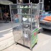 Xe Bán Nước Mía Inox Tủ Kính Take Away Cũ