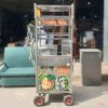 Xe Nước Mía Khung Inox Có Bánh Di Chuyển Cũ