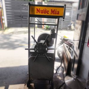 Xe Nước Mía Khung Inox Có Bánh Di Chuyển Cũ